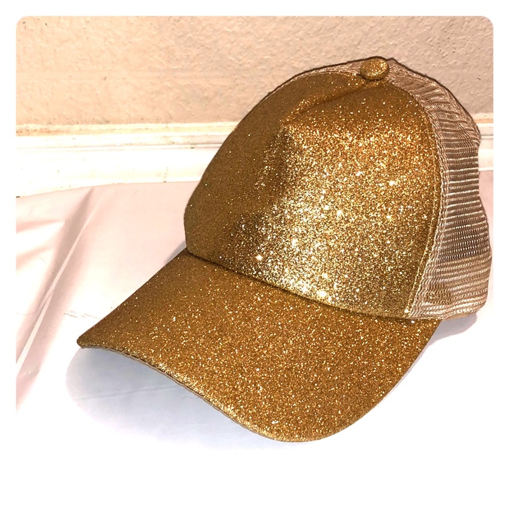 Gold Glitter Hat